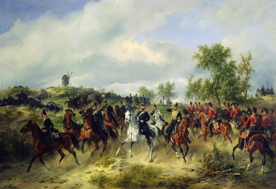 Prussian Cavalry on Expedition by Carl Friedrich Schulz